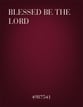 Blessed Be the Lord TTBB choral sheet music cover